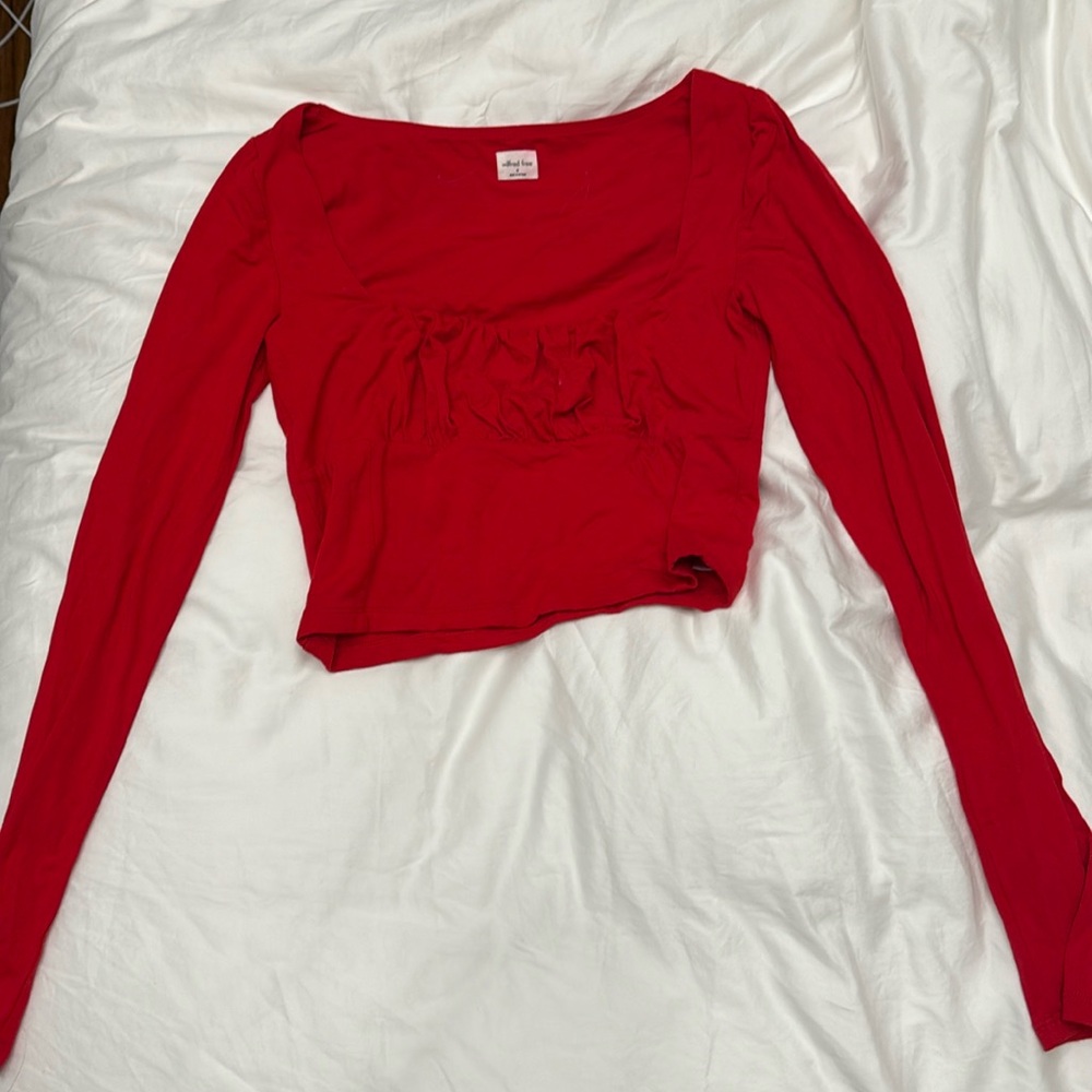 Wilfred Sleeve Long Sleeve Crop Top